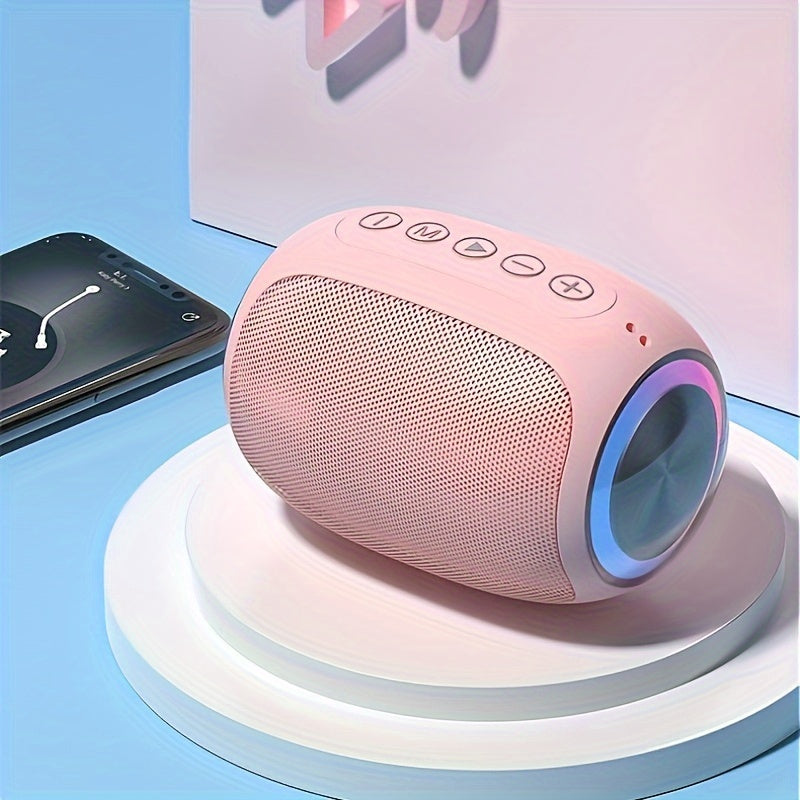 Altavoz portátil inalámbrico FOUBEAK con luz LED, 15W estéreo