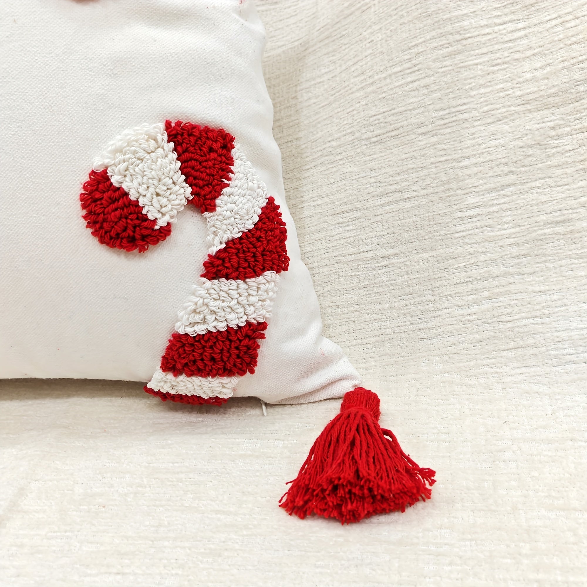 Funda de Cojín de Terciopelo Navideño 45x45 cm, Estilo Contemporáneo