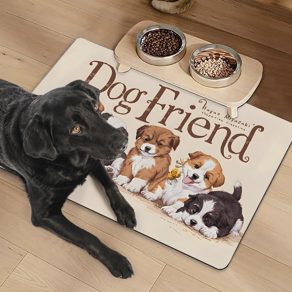 Alfombrillas Antideslizantes para Comederos de Mascotas