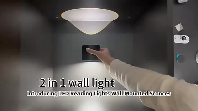 Luz de pared inteligente, control táctil y remoto, recargable