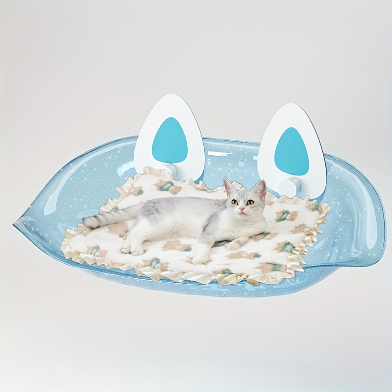 Cama Hamaca para Ventana de Gato, Plataforma Transparente