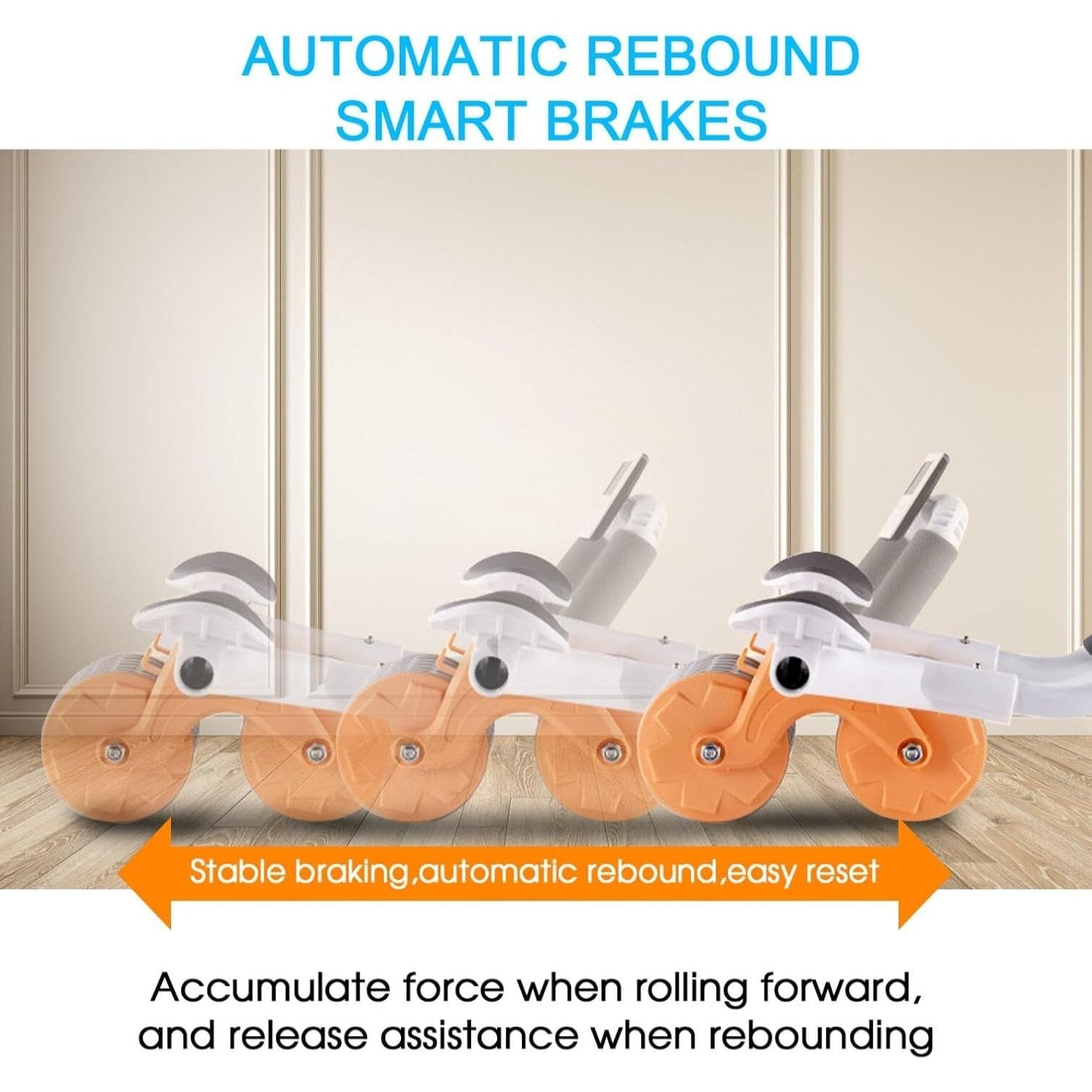 Rueda Abdominal con Esterilla y Mango de Espuma para Ejercicios en Casa