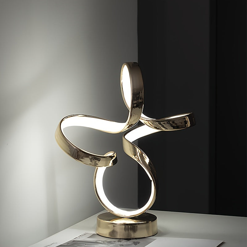 Lámpara de Mesa Moderna de Metal para Decoración del Hogar