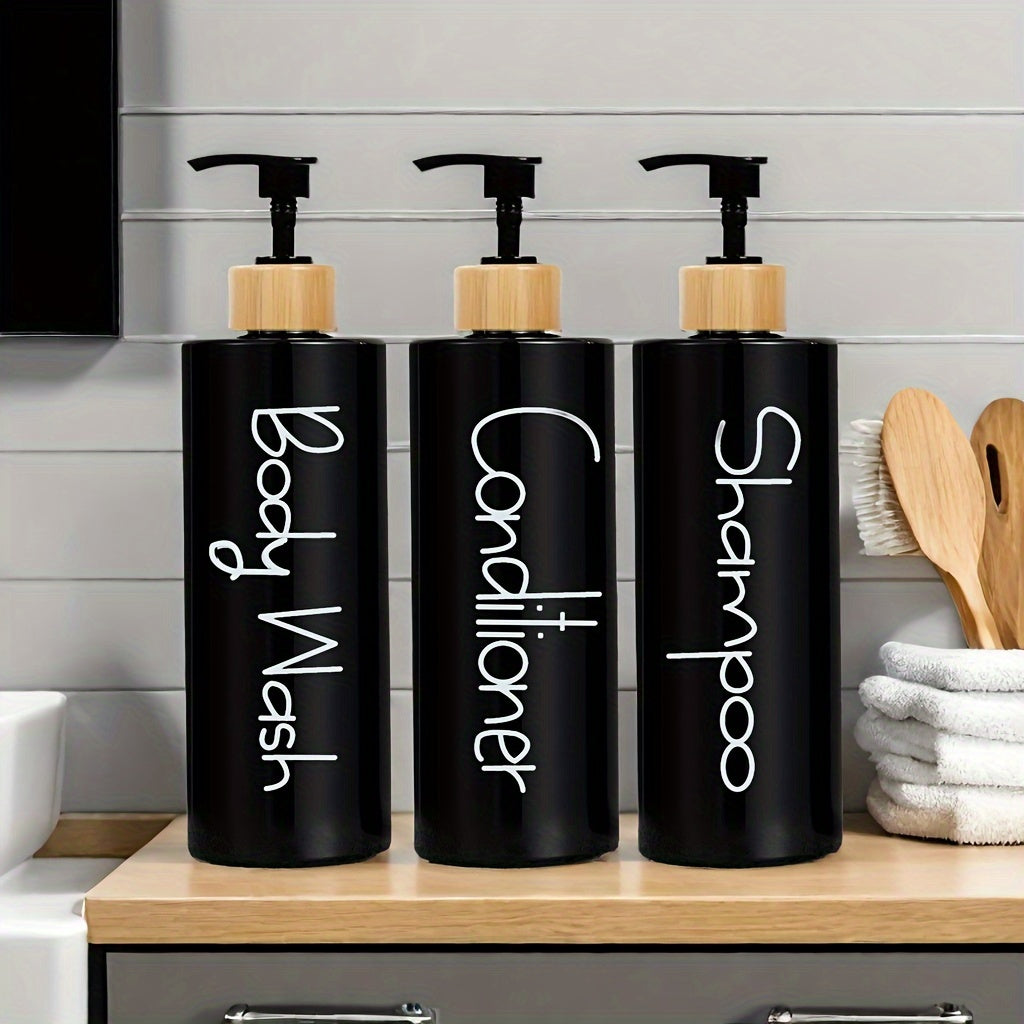 Set de 3 Dispensadores Minimalistas para Baño, Plástico