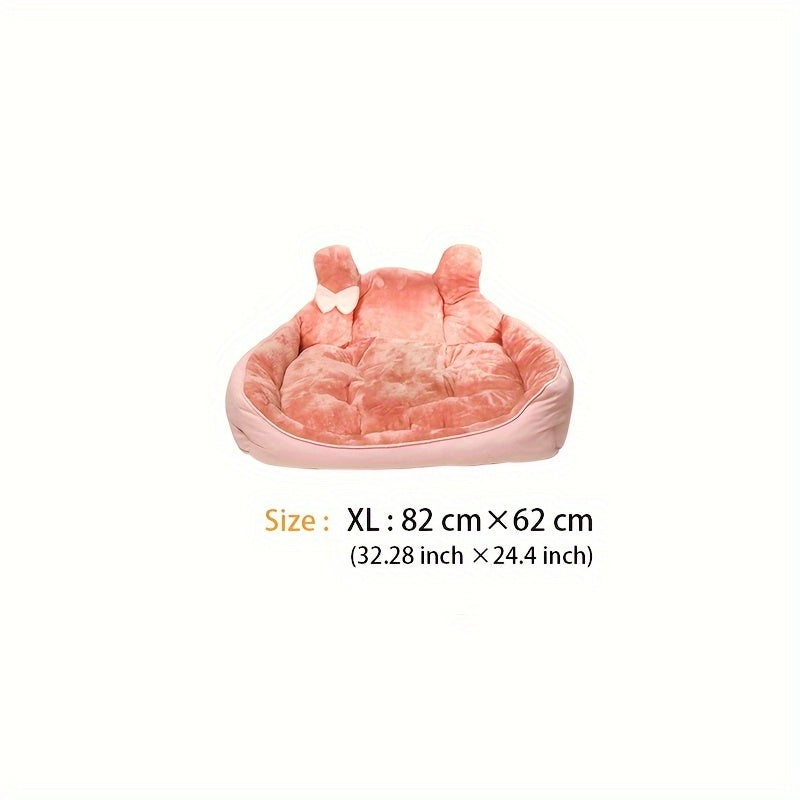 Cama Acogedora para Mascotas - Diseño de Orejas de Peluche