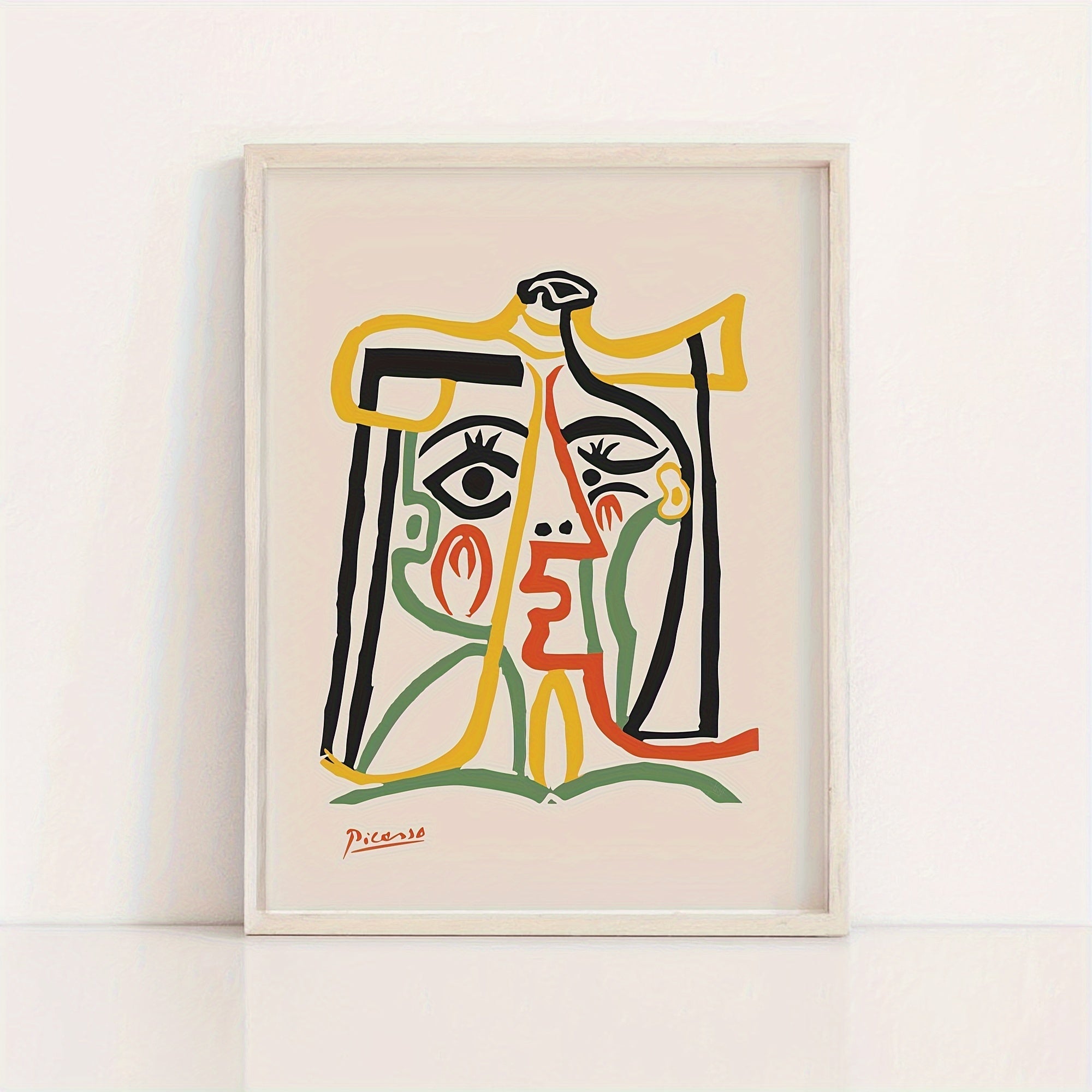 Colección de Retratos Abstractos en Lienzo sin Marco (3 piezas)