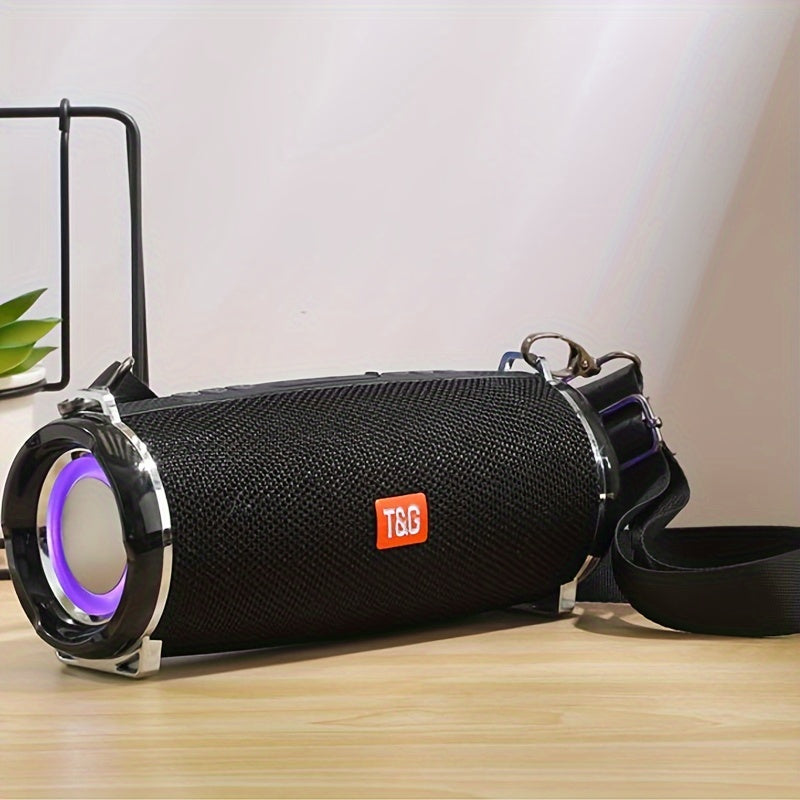 Altavoz Inalámbrico Portátil con Luces LED y Reproductor de Música