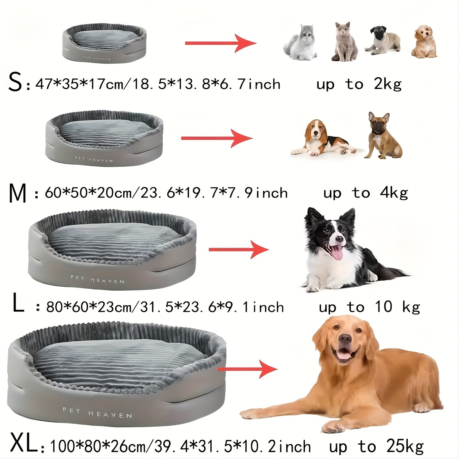 Cama Lavable para Perros, Reversible y Acogedora