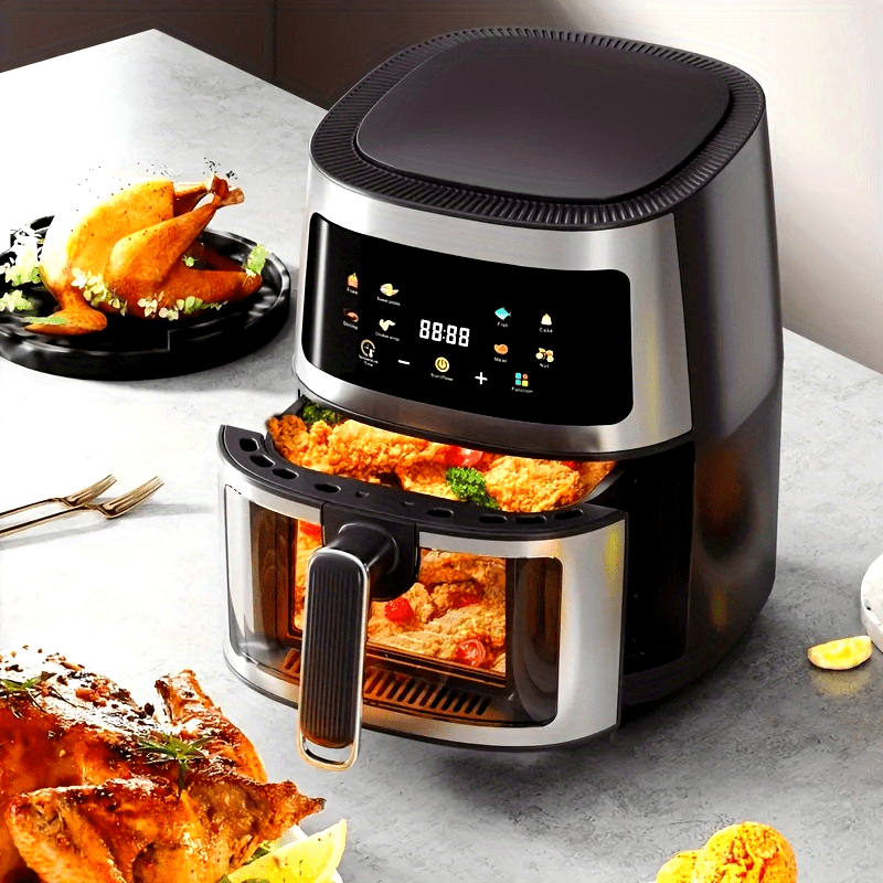 Freidora de Aire Familiar 6L - 6 en 1 con Temporizador Personalizable