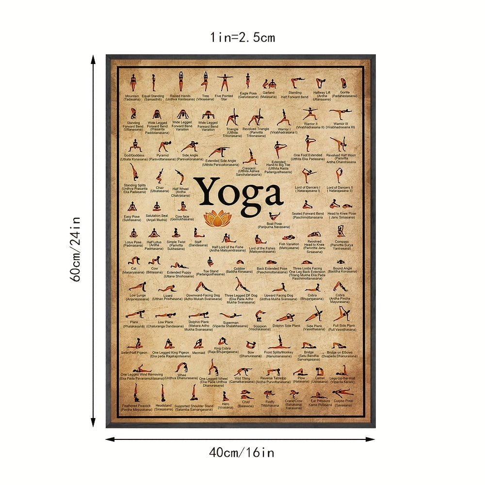 Póster de Yoga en Lienzo para Decoración de Pared