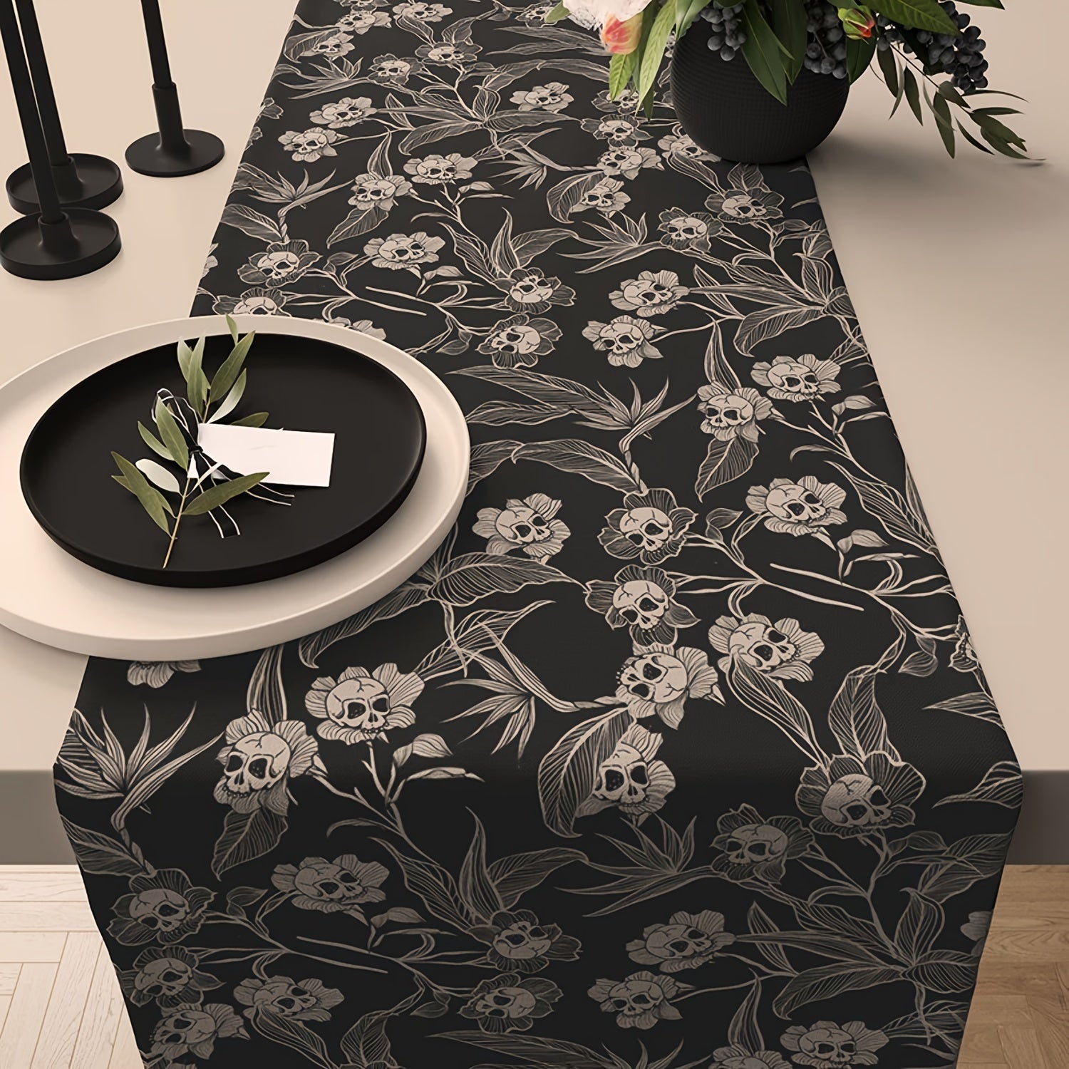 Camino de Mesa Gótico Chic - Diseño Único para Decoración