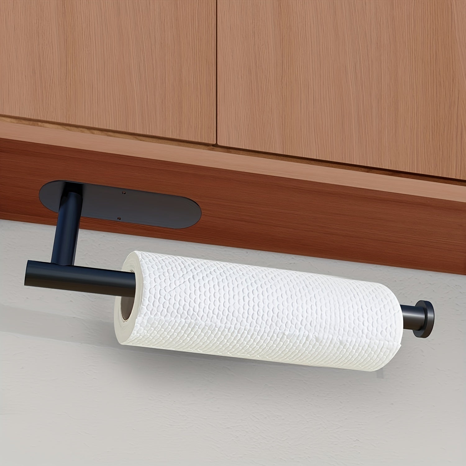 Soporte Adhesivo para Papel de Cocina y Baño de Acero Inoxidable