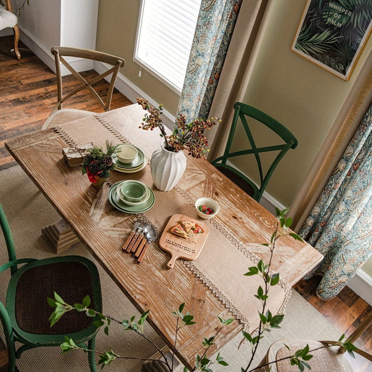 Caminos de Mesa de Yute Natural - Encanto Rústico para Decoración