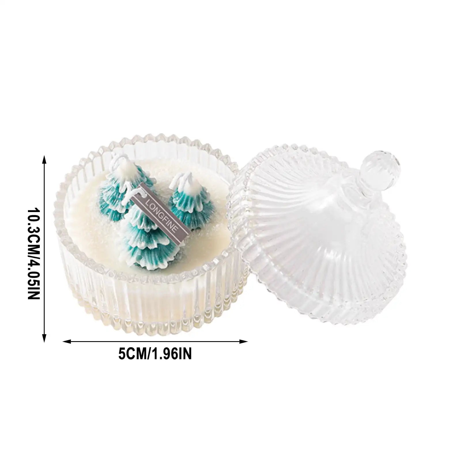 Vela aromática en forma de árbol de Navidad