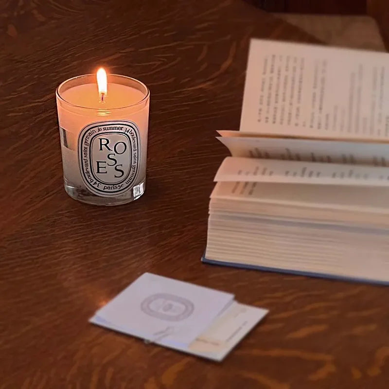 Vela aromática en vaso negro 180 g