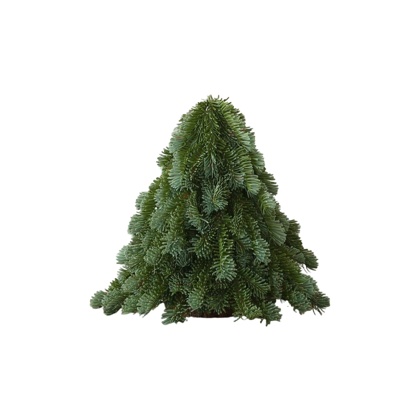 Desktop Christmas tree with decorations 