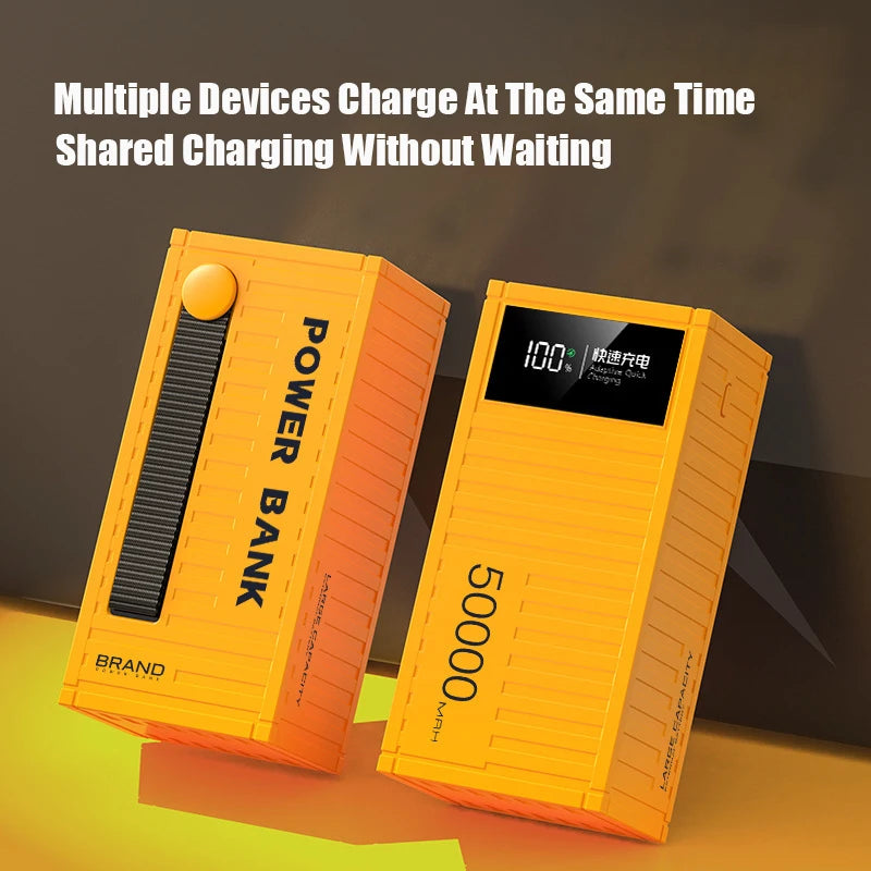 Banco de energía portátil 50000mAh, carga rápida 120W, 6 interfaces