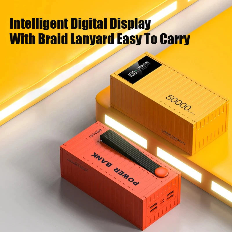 Banco de energía portátil 50000mAh, carga rápida 120W, 6 interfaces