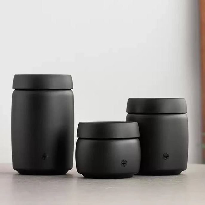 Bote de acero inoxidable con sellado al vacío para café