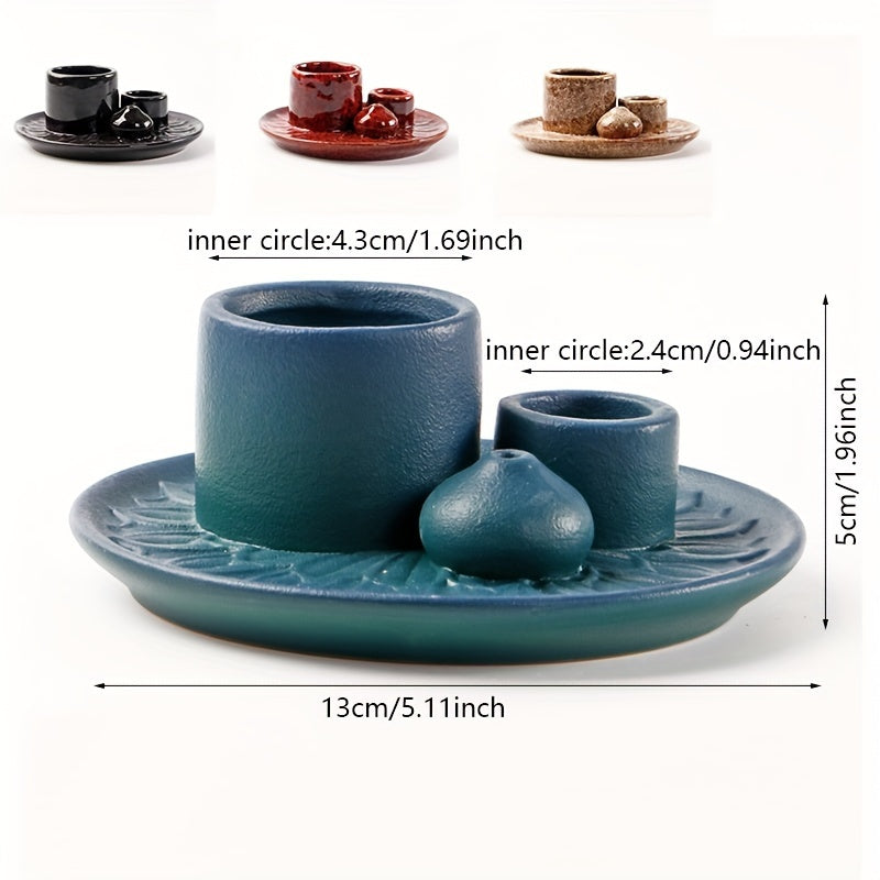 AromaRelax Burner: Soporte de Incienso de Cerámica 4 en 1