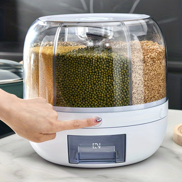 Dispensador de Arroz Giratorio 360° Hermético