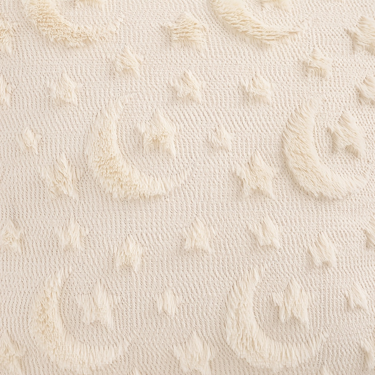 Funda Decorativa de Cojín con Bordado de Luna y Estrella