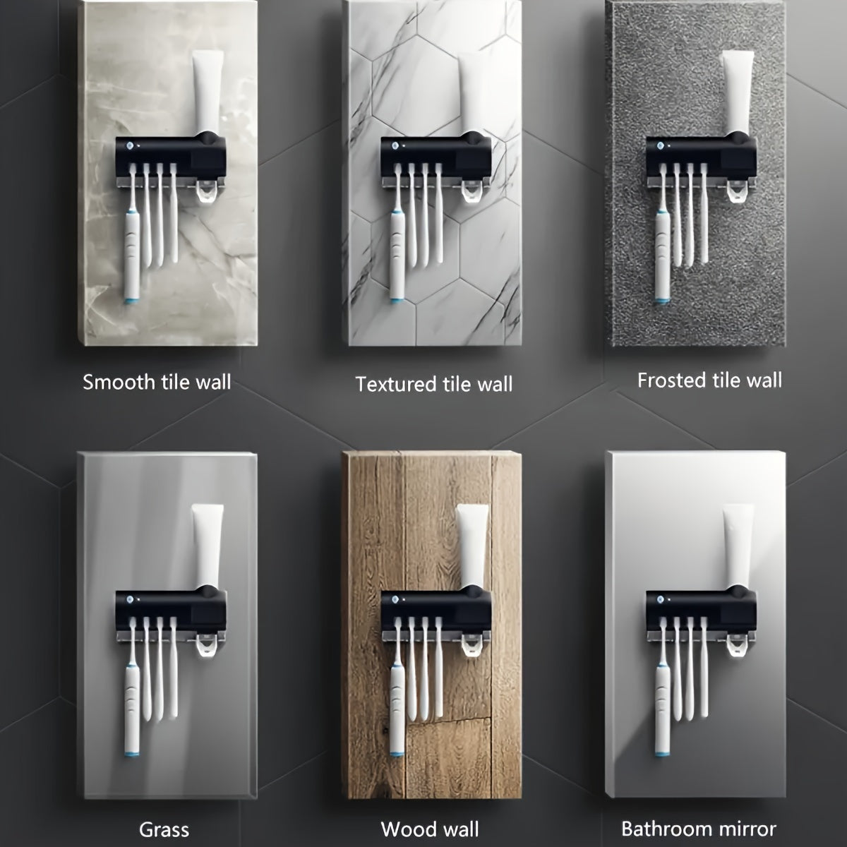 Sanitizador UV para Cepillos con Dispensador Automático de Pasta