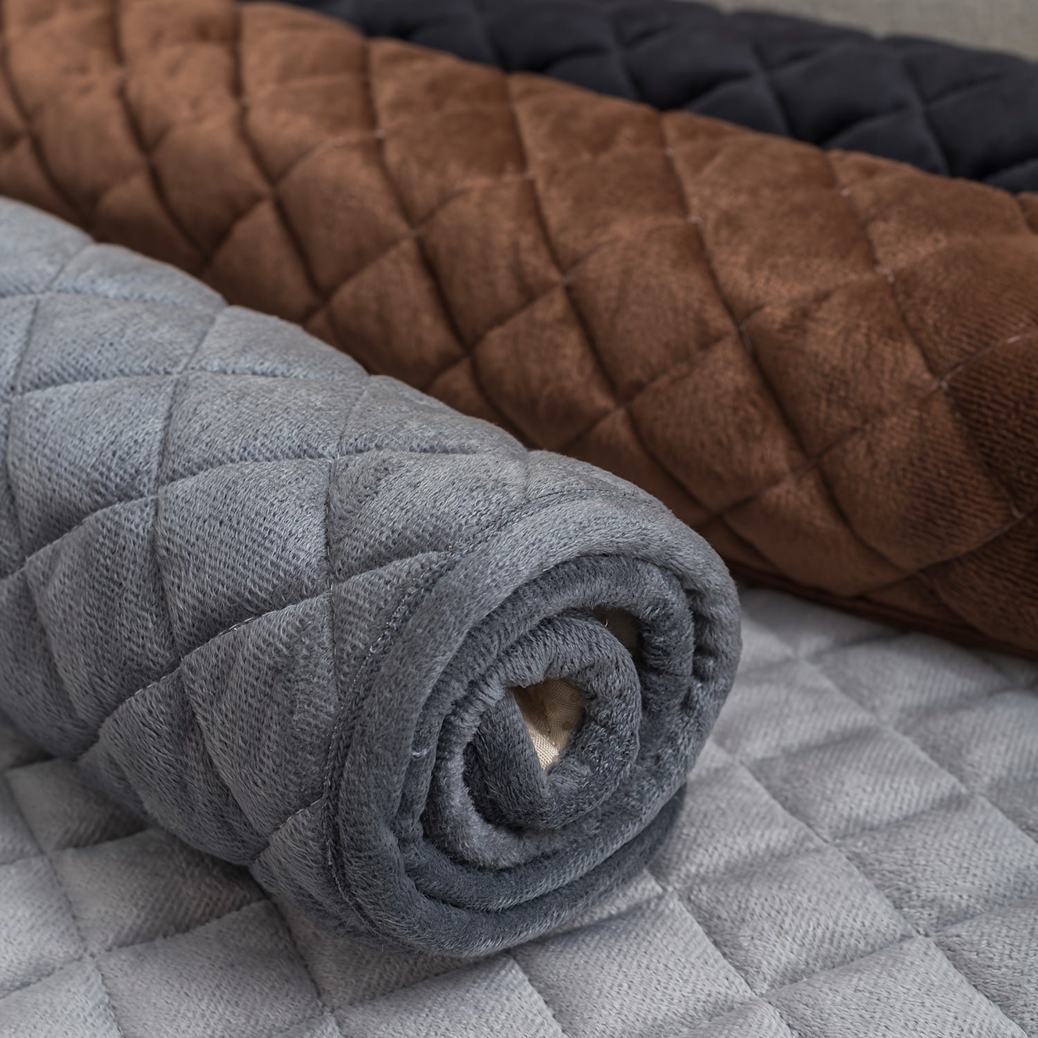 Cama Acolchada para Mascotas Grandes y Medianas, Antideslizante