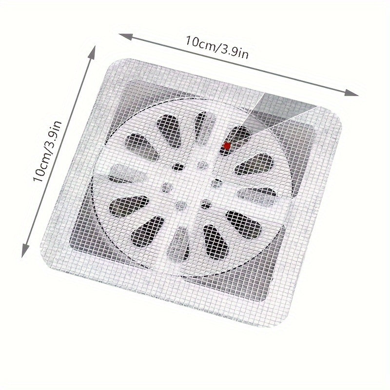 Set de 10 Adhesivos Atrapa Cabellos para Drenajes de Ducha y Fregadero