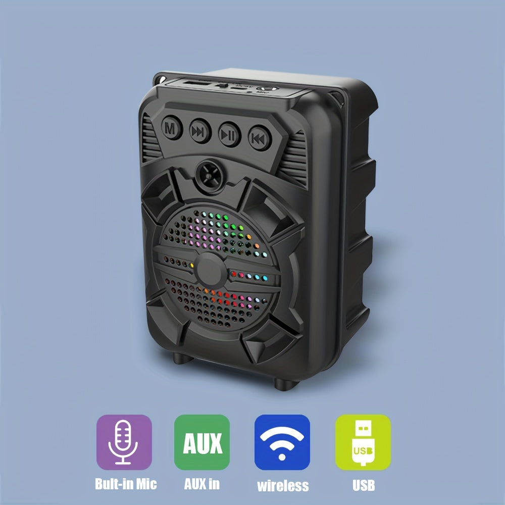 Altavoz Inalámbrico Portátil 5W con Luz RGB y TWS, Modelo ZQS1315