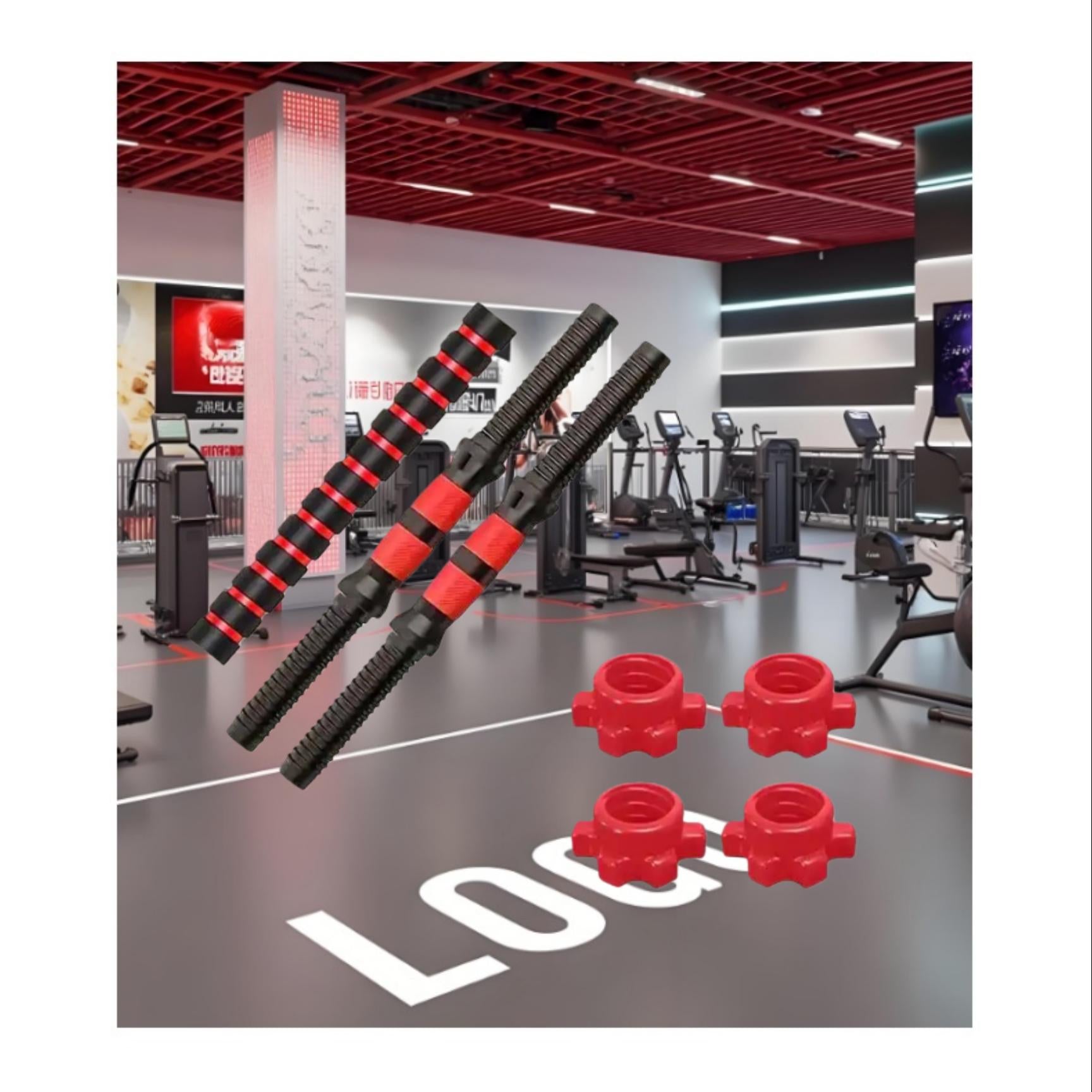 Set de Gimnasio Ajustable con Sistema de Pesas Intercambiables