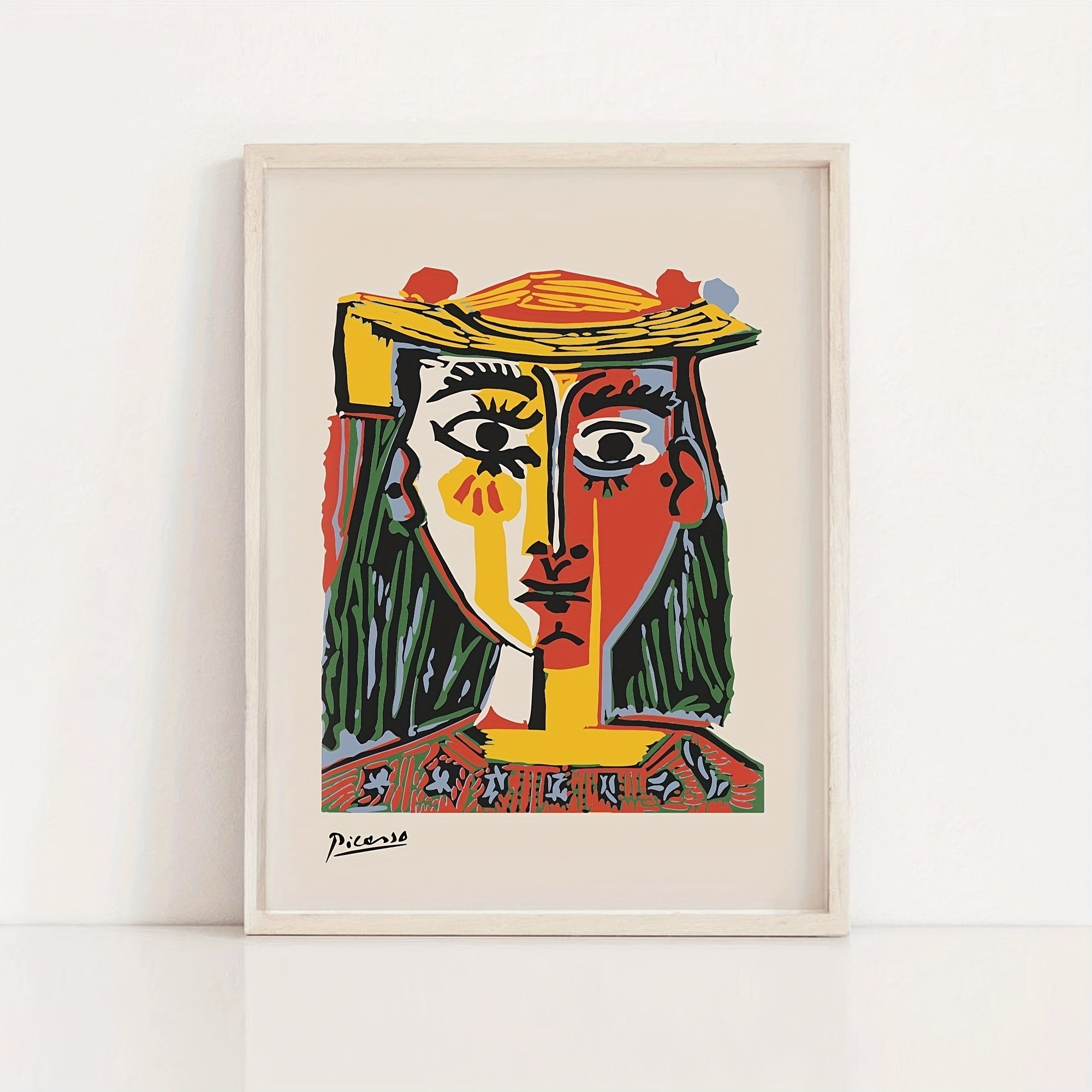 Colección de Retratos Abstractos en Lienzo sin Marco (3 piezas)