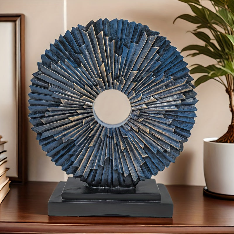 Escultura Solar de Resina Espacial para Decoración Interior