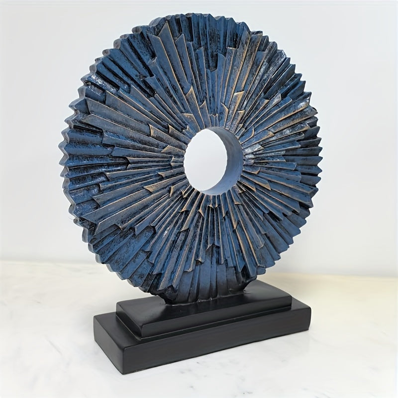 Escultura Solar de Resina Espacial para Decoración Interior