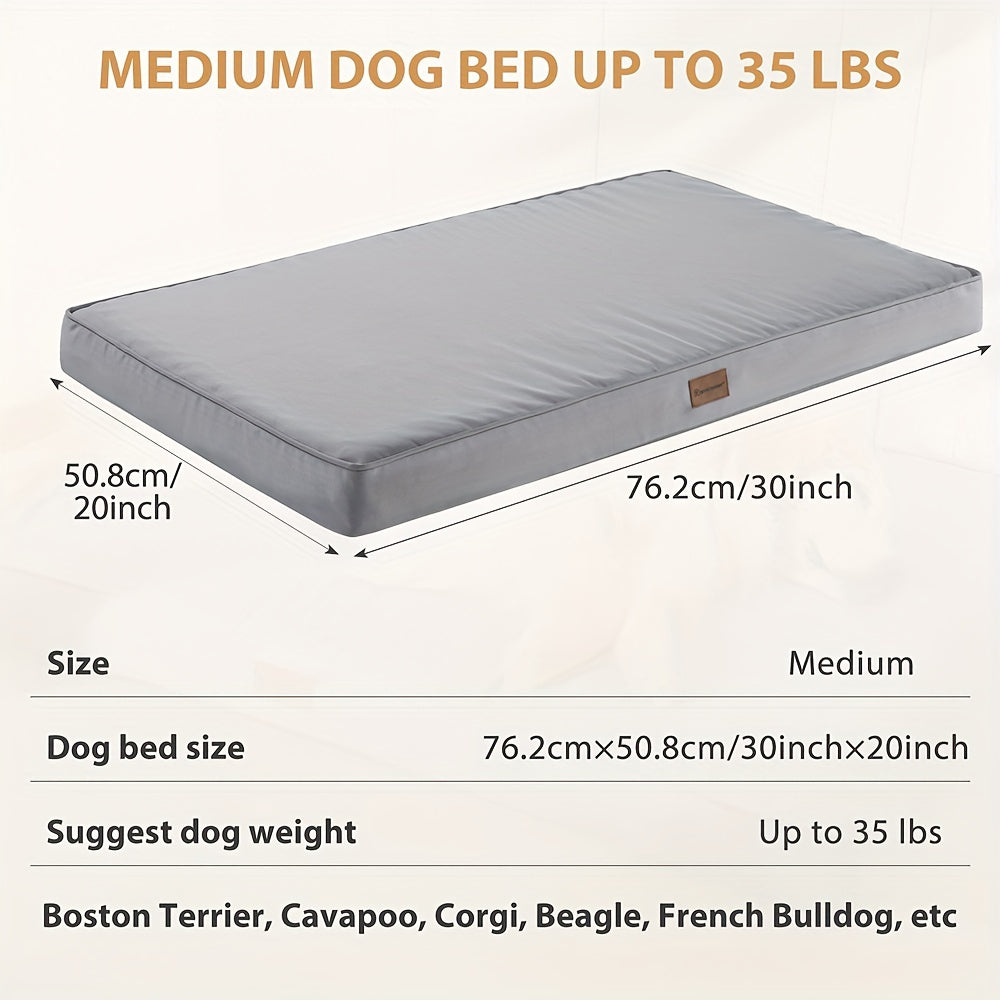 Cama Ortopédica Deluxe para Perros - Gran Tamaño, Impermeable y Lavable