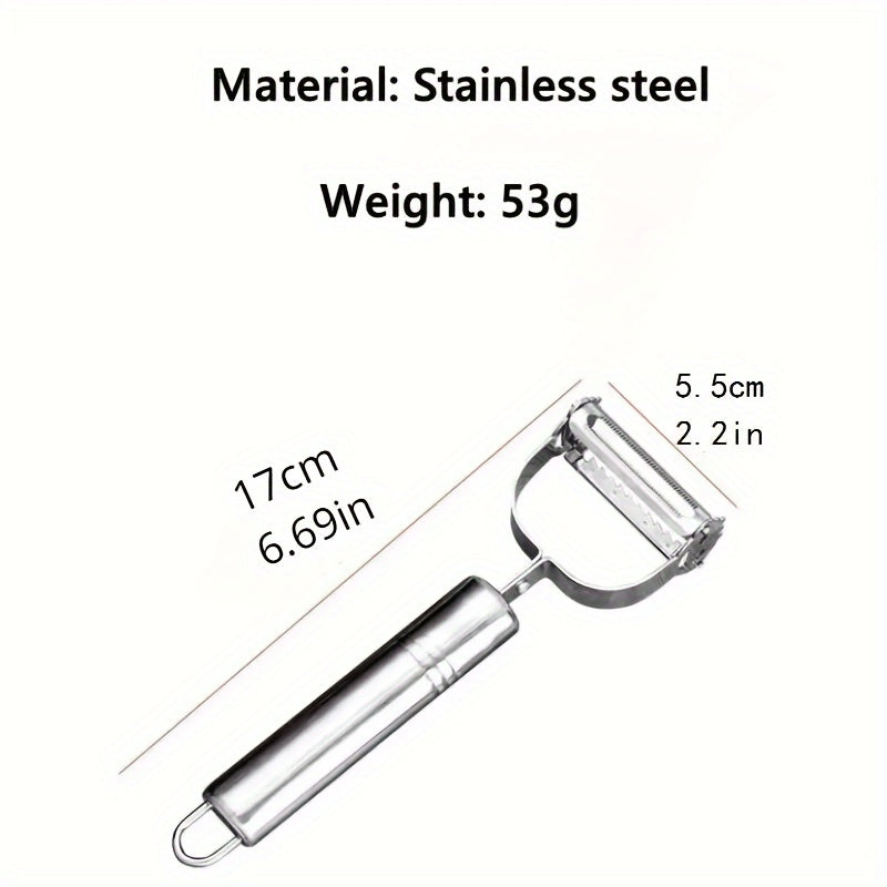 Rallador y Pelador de Acero Inoxidable para Cocina