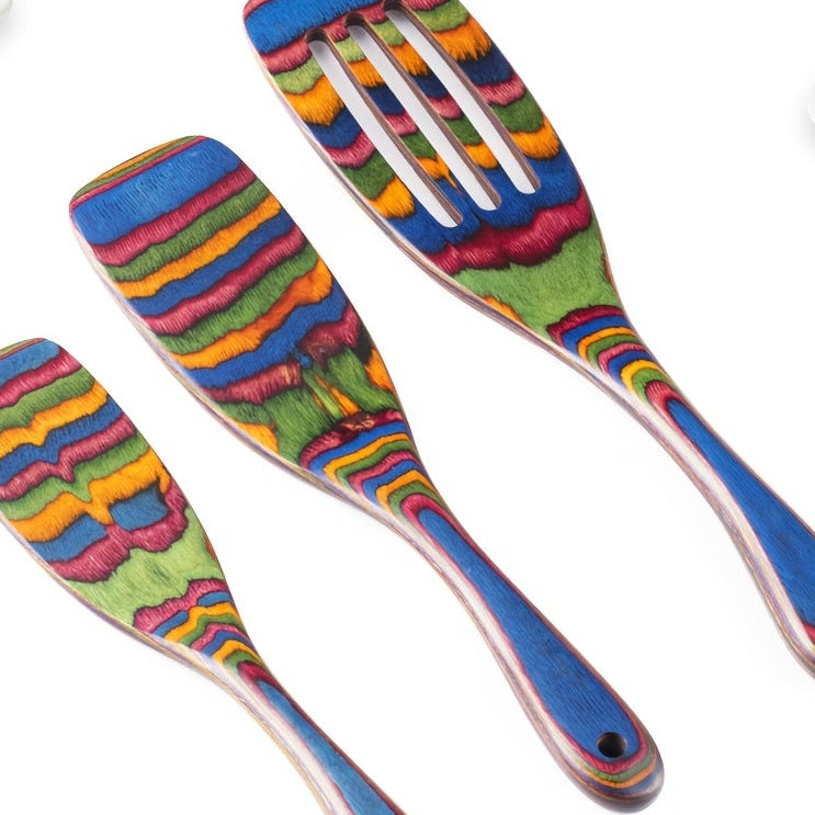 Pakkawood Wooden Kitchen Utensil Set 