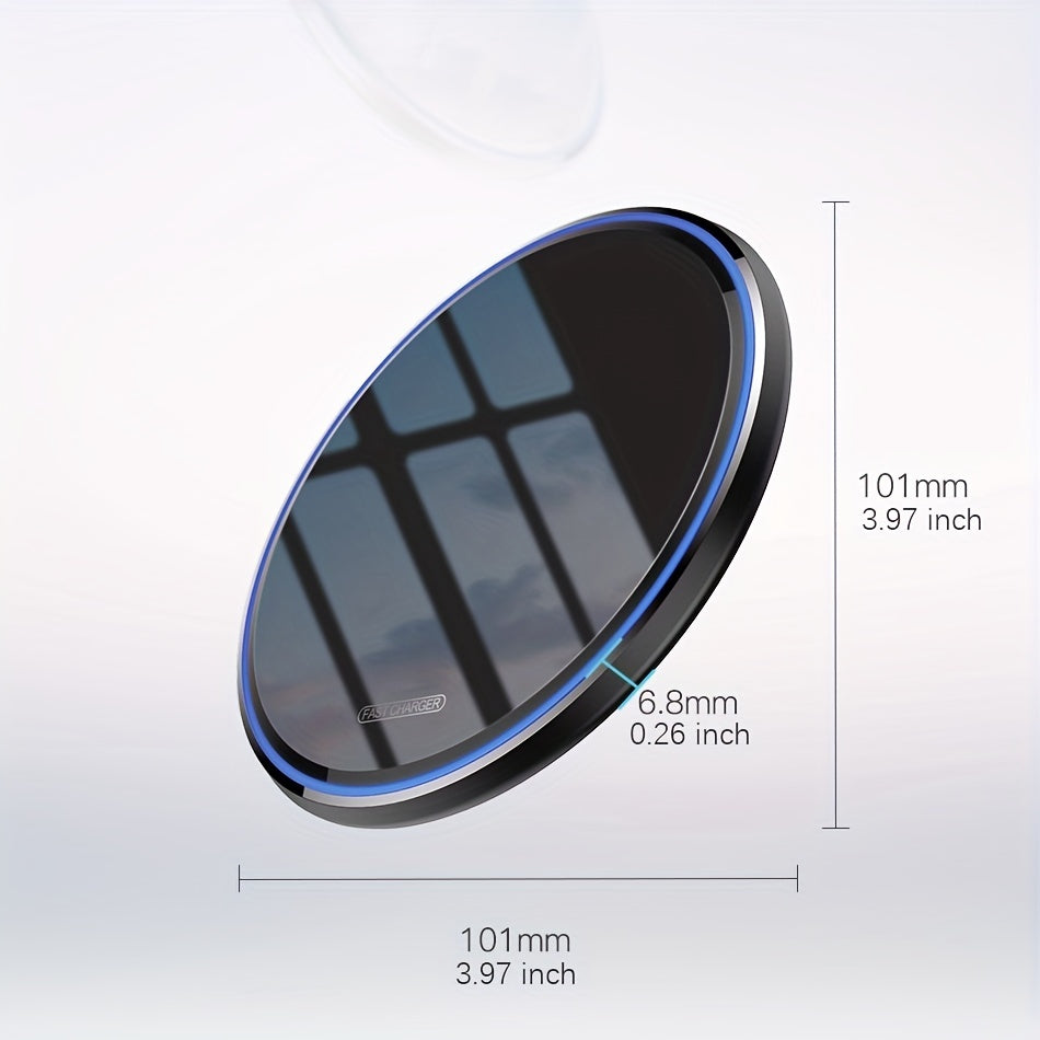 Cargador Inalámbrico Rápido 15W para iPhone y Samsung