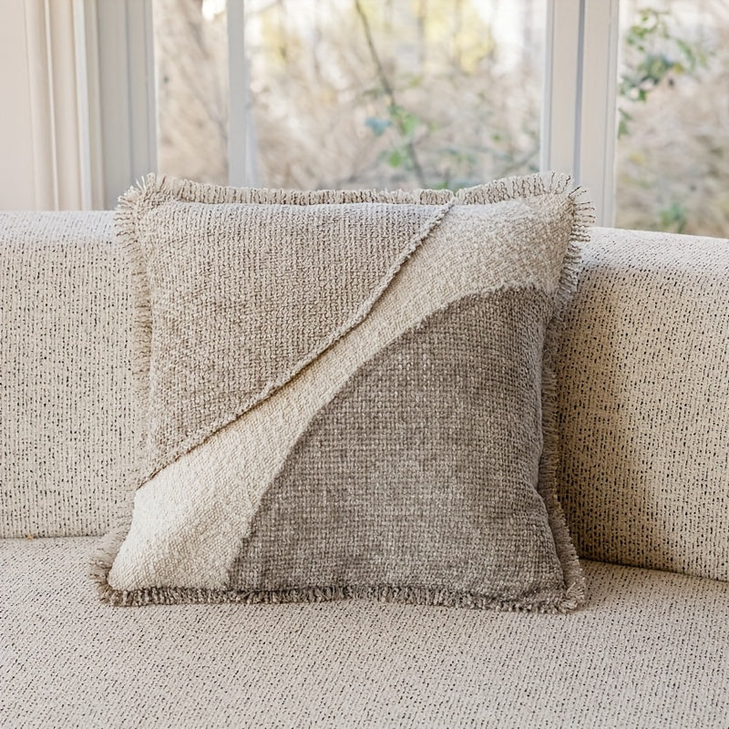 Funda de Cojín Boho Reversible de Poliéster para Salón y Dormitorio