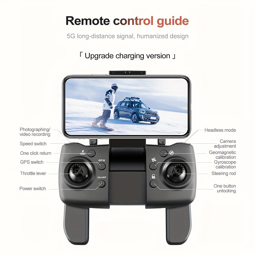 Drone ProMaster GPS Brushless con Cámara Dual 4K y Diseño Plegable