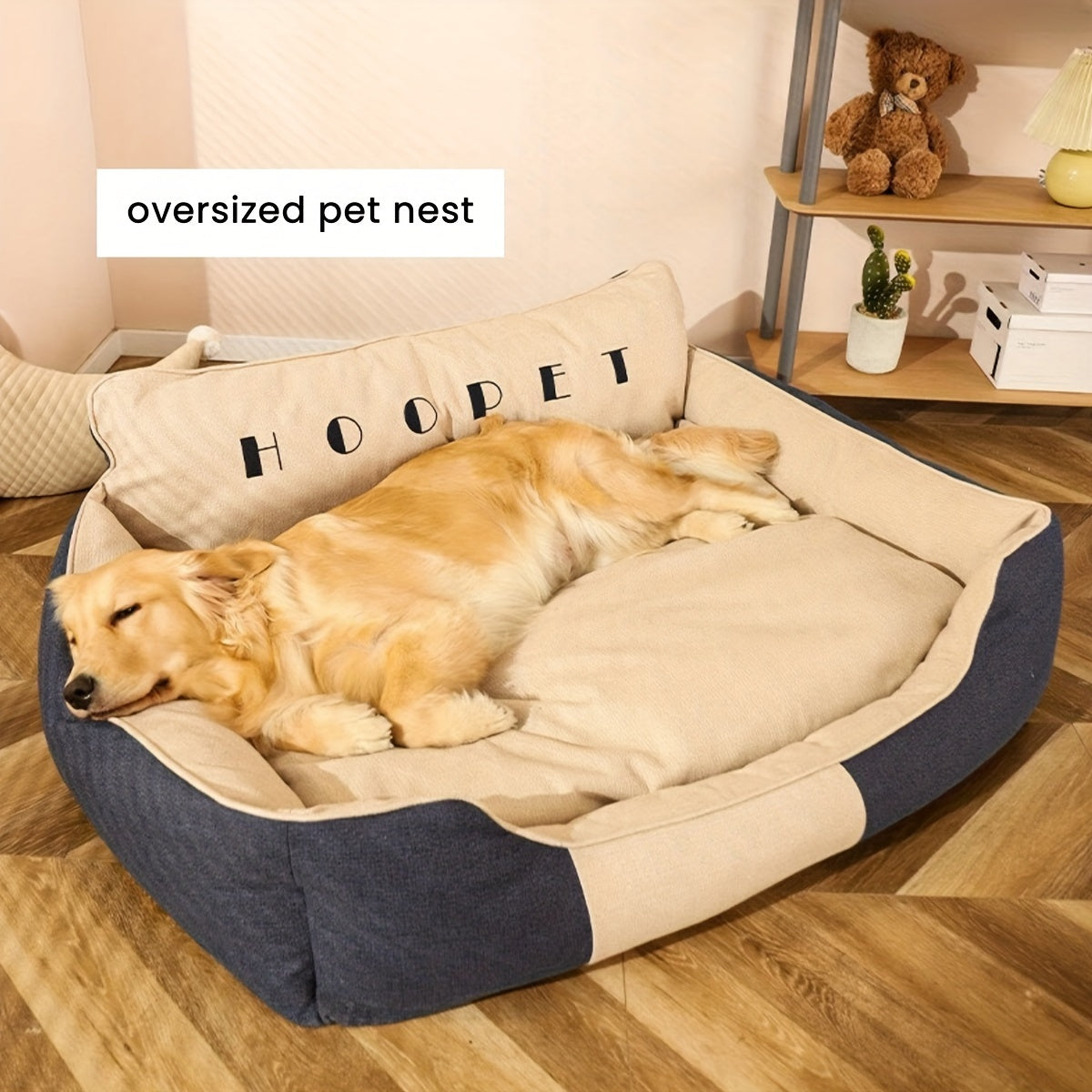 Cama para Mascotas Extra Grande y Duradera - Lavable, Todas las Estaciones