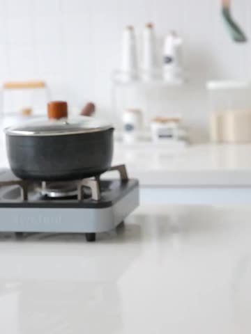 Set de Tarros de Cerámica con Tapa de Bambú para Condimentos