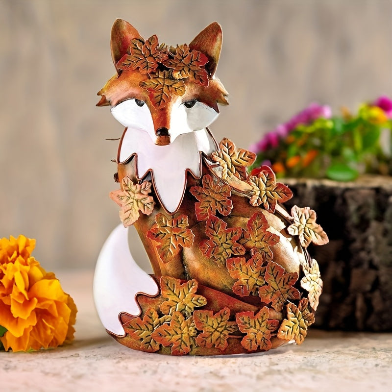 Escultura de Zorro Metálica para Decoración Interior y Exterior