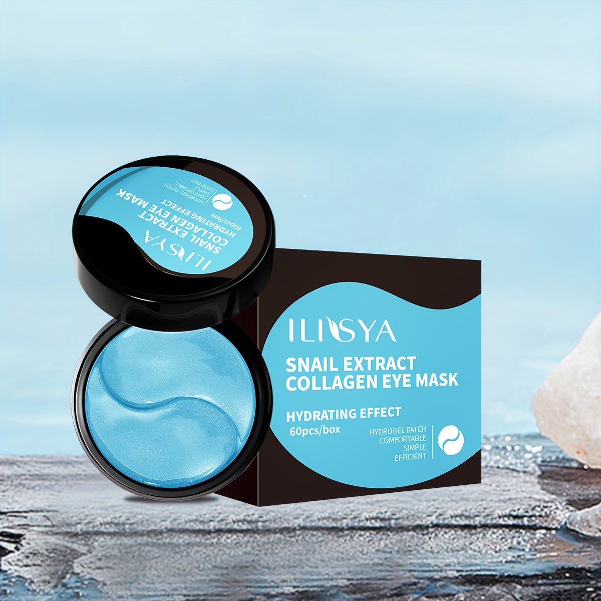 60 Mascarillas de Colágeno para Ojos, Hidratación y Suavidad