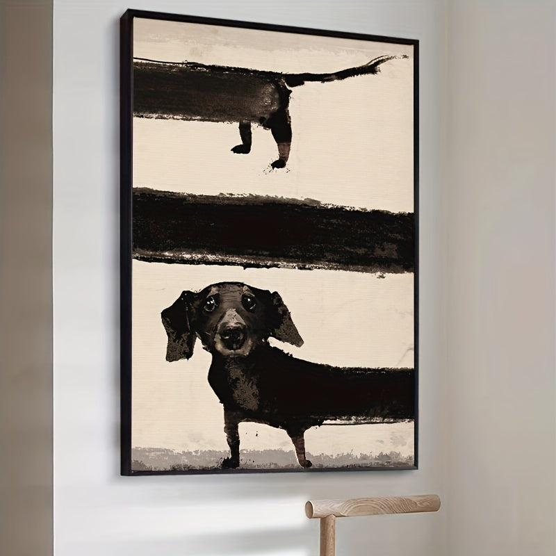 Póster de Lienzo Moderno con Perro, Decoración para el Hogar
