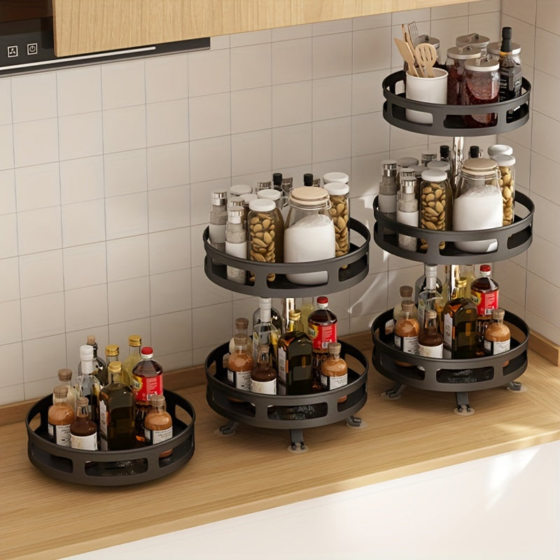 Organizador Giratorio de 3 Niveles para Cocina y Baño