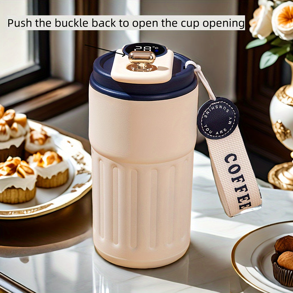 Taza Inteligente Térmica de Acero Inoxidable para Bebidas Calientes y Frías