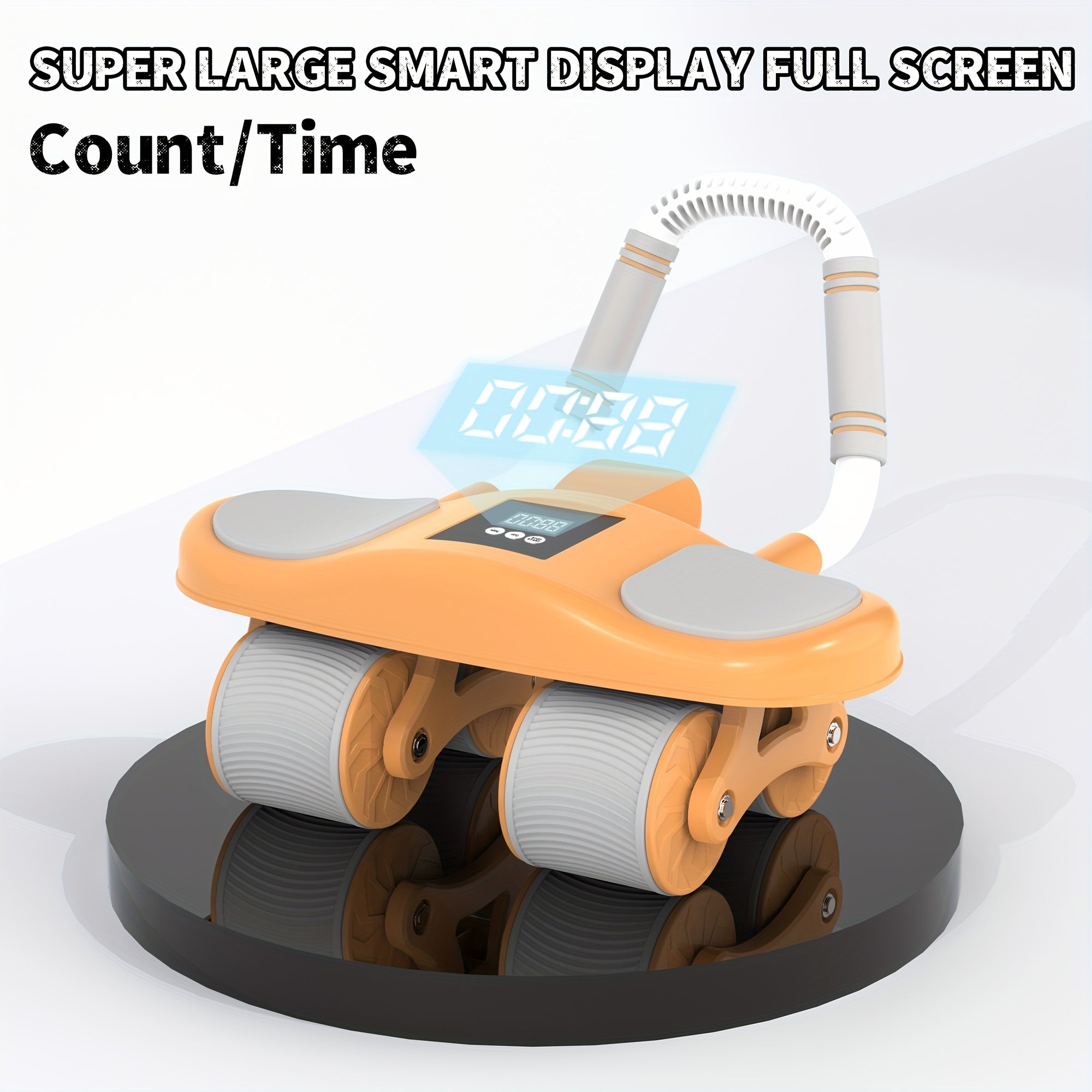 Rueda Abdominal con Soporte de Codos y Rebote Automático