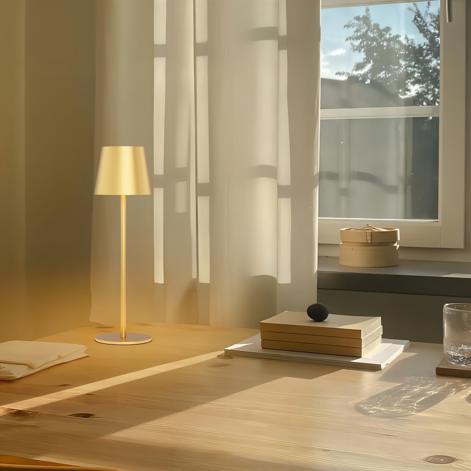 Lámpara de Mesa LED Recargable, 2 Unidades, 3W, Regulable