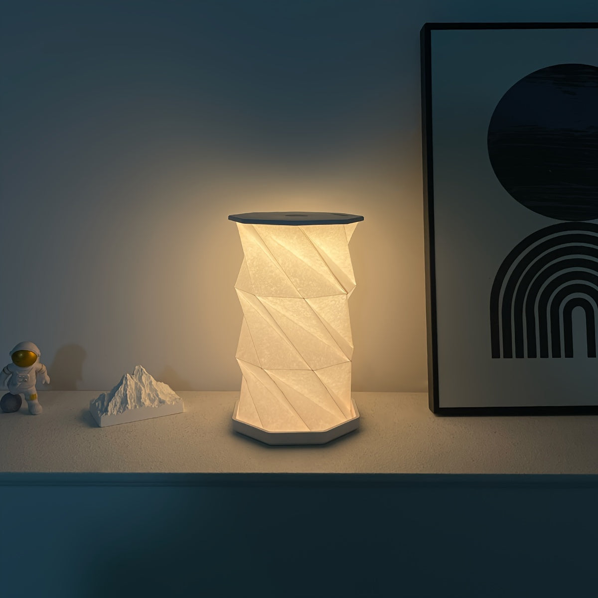 Luz Nocturna Vintage USB Recargable con Regulación Continua